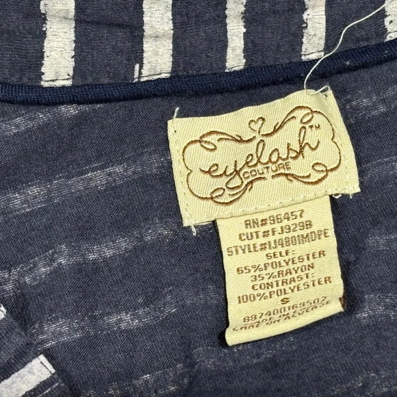 Eyelash Couture Striped Shirt - Picture 3 of 3